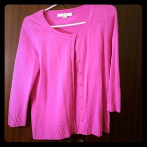 Neon Bright Pink Cardigan